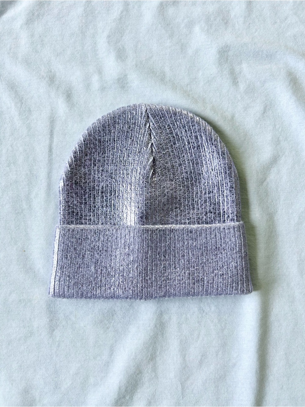 Art Class Metallic Pastel Lavender Stretch Knit Beanie Toboggan Hat